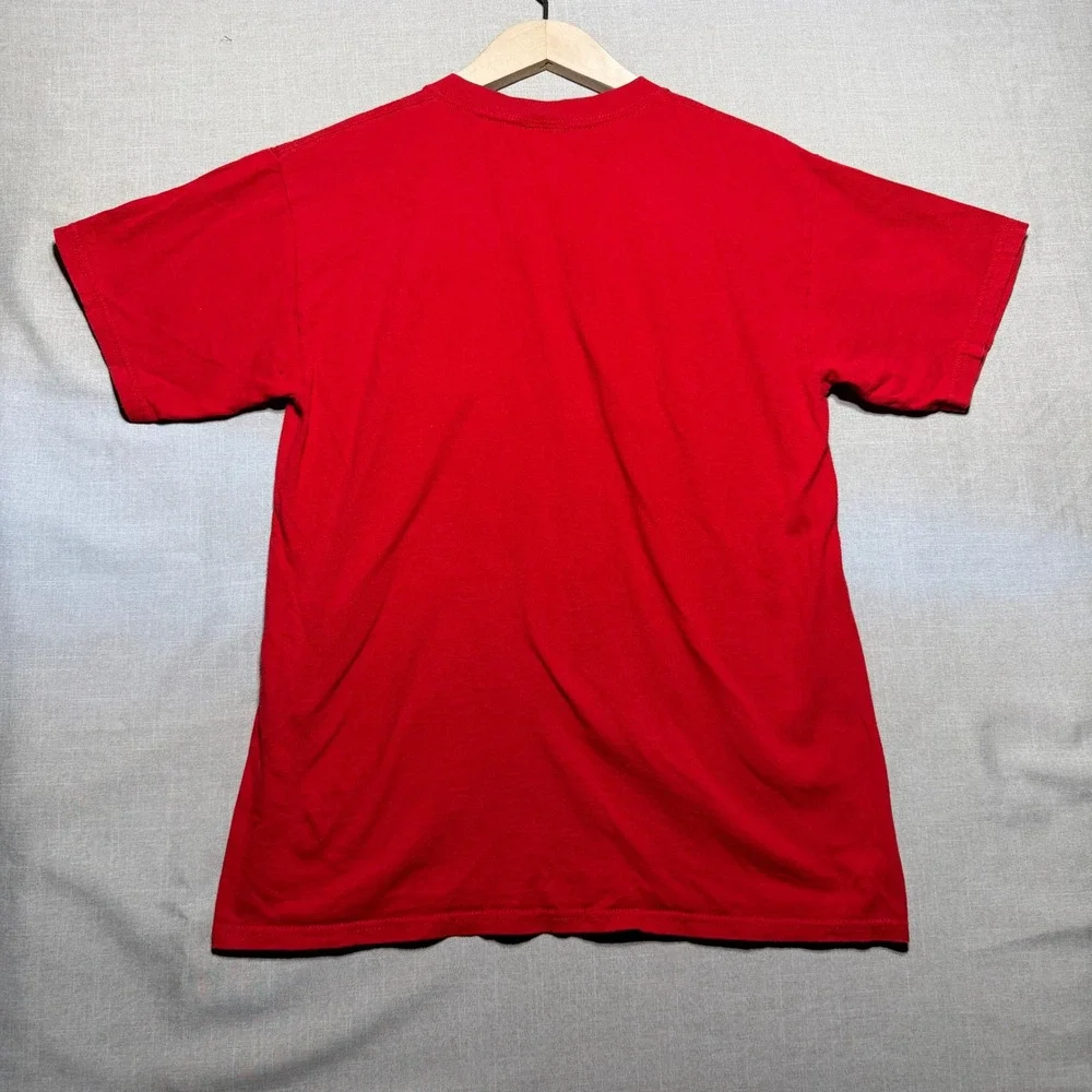 Circus Circus Las Vegas Vintage Shirt Mens Medium Red Clown Flames Graphic RARE
